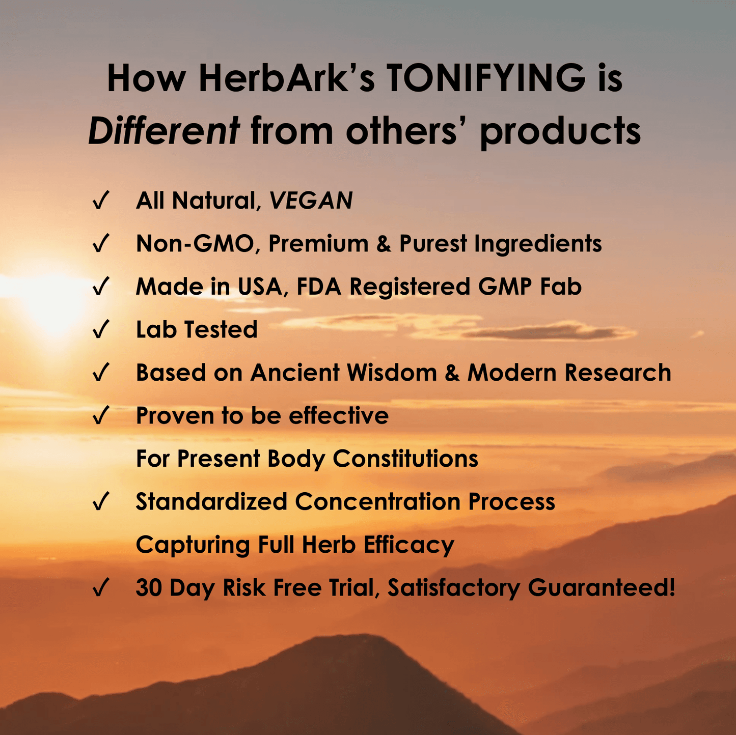 TONIFYING Herbal Supplement | Tonify Vital Essence; Reduce Hot Flashes, Night Sweat; Support Menopause